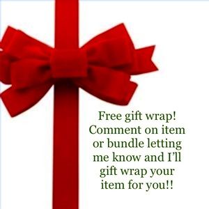 Free holiday gift wrap for any item in my closet. 🎁